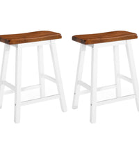 Bartisch- und Hocker-Set 3-tlg. Massivholz