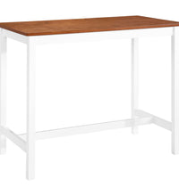 Bartisch- und Hocker-Set 3-tlg. Massivholz