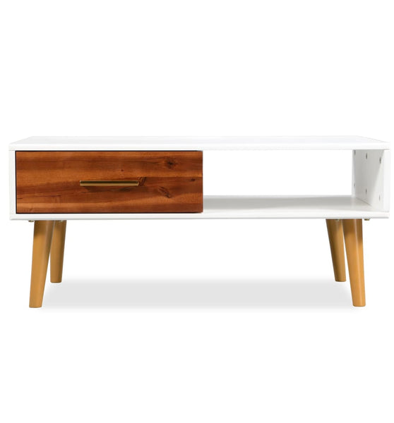 Couchtisch Massivholz Akazie 90x50x40 cm