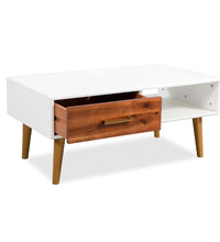 Couchtisch Massivholz Akazie 90x50x40 cm