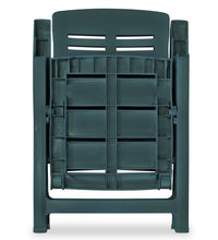 Verstellbare Gartenstühle 2 Stk. Kunststoff Grün