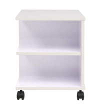 Beistelltisch mit Rollen 50×35×42 cm Weiß