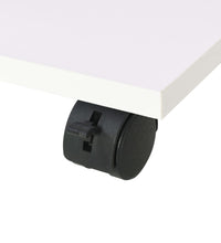 Beistelltisch mit Rollen 50×35×42 cm Weiß