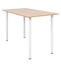 Esstisch 120×60×73 cm Eichenbraun und Weiß