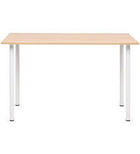 Esstisch 120×60×73 cm Eichenbraun und Weiß