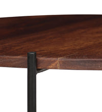 2-tlg. Couchtisch-Set Massivholz Palisander 60x35 cm