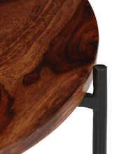 2-tlg. Couchtisch-Set Massivholz Palisander 60x35 cm