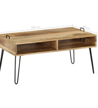 Couchtisch Massivholz Mango 100x60x45 cm