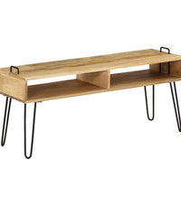 TV-Tisch Massivholz Mango 110x35x45 cm