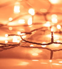 Lichterkette mit 600 LEDs 60 m 8 Lichteffekte IP44 Warmweiß