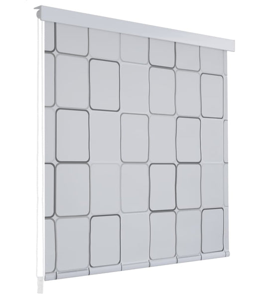 Duschrollo 140x240 cm Quadratmuster