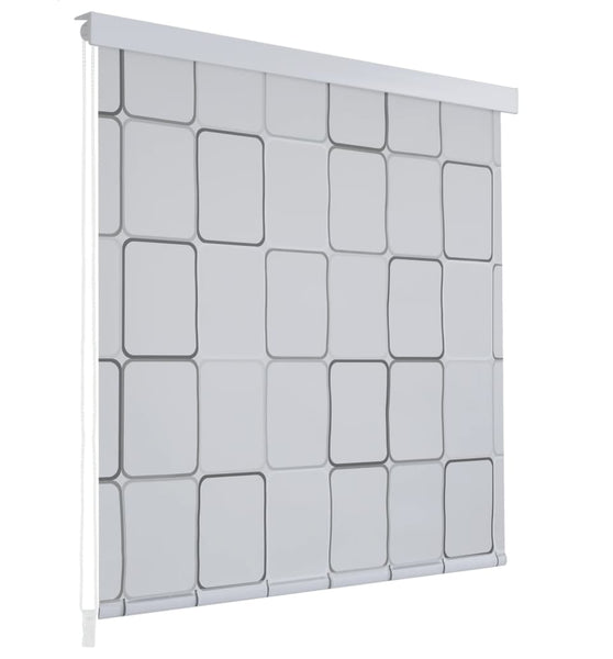 Duschrollo 160x240 cm Quadratmuster