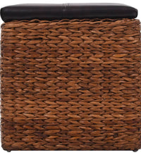 Sitzbank mit 3 Körben Seegras 105×40×42 cm Braun