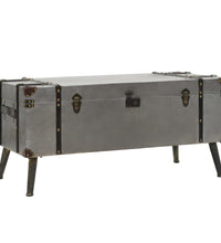 Couchtisch MDF und Aluminium 102x51x47,5 cm