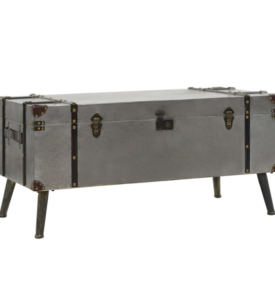 Couchtisch MDF und Aluminium 102x51x47,5 cm