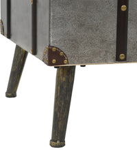 Couchtisch MDF und Aluminium 102x51x47,5 cm