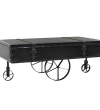 Couchtisch MDF und Tannenholz 110x55x43 cm