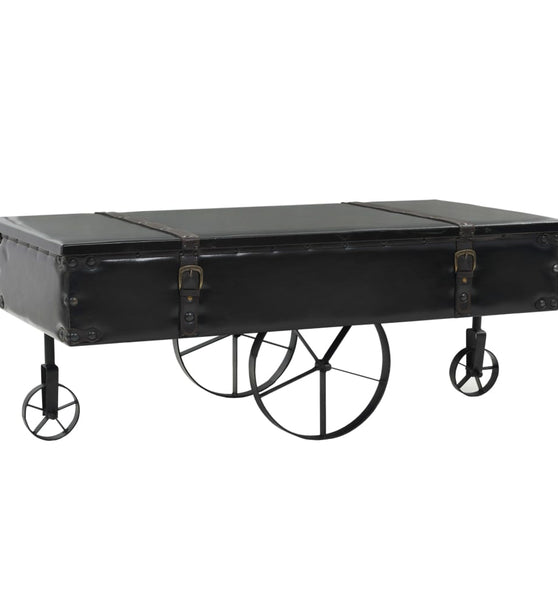 Couchtisch MDF und Tannenholz 110x55x43 cm