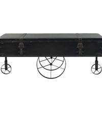 Couchtisch MDF und Tannenholz 110x55x43 cm