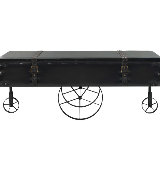 Couchtisch MDF und Tannenholz 110x55x43 cm