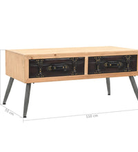 Couchtisch Tannenholz Massiv 115 × 55 × 50 cm