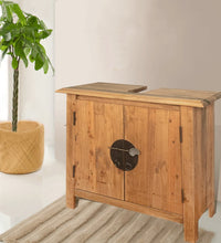 Badezimmer-Unterschrank Massivholz Kiefer 70x32x63 cm