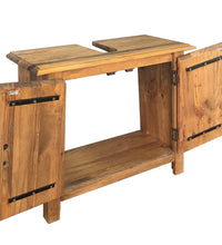 Badezimmer-Unterschrank Massivholz Kiefer 70x32x63 cm
