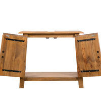 Badezimmer-Unterschrank Massivholz Kiefer 70x32x63 cm