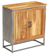 Sideboard Recyceltes Teakholz und Stahl 65x30x70 cm