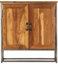 Sideboard Recyceltes Teakholz und Stahl 65x30x70 cm