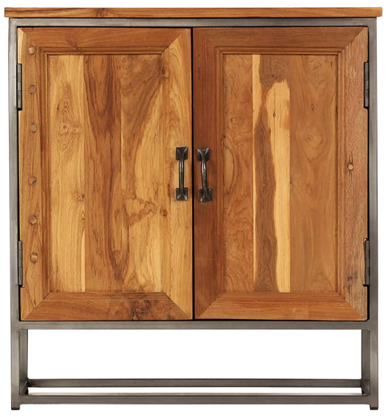 Sideboard Recyceltes Teakholz und Stahl 65x30x70 cm