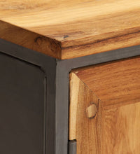 Sideboard Recyceltes Teakholz und Stahl 65x30x70 cm
