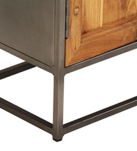 Sideboard Recyceltes Teakholz und Stahl 65x30x70 cm