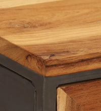 Sideboard Recyceltes Teakholz und Stahl 65x30x70 cm