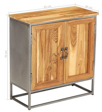 Sideboard Recyceltes Teakholz und Stahl 65x30x70 cm