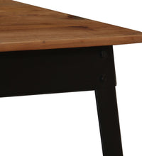 Esstisch Massivholz Akazie und Stahl 120x60x76 cm
