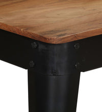 Esstisch Massivholz Akazie und Stahl 120x60x76 cm