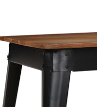 Esstisch Massivholz Akazie und Stahl 120x60x76 cm