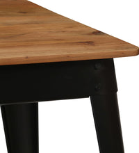 Esstisch Massivholz Akazie und Stahl 120x60x76 cm