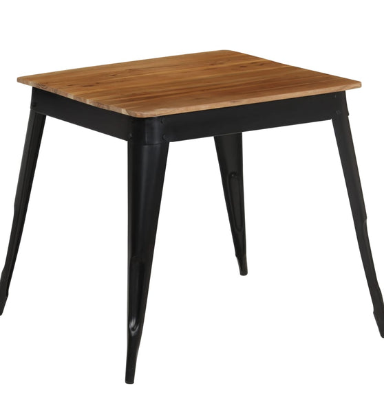 Esstisch Massivholz Akazie und Stahl 75x75x76 cm
