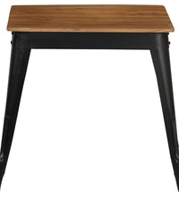 Esstisch Massivholz Akazie und Stahl 75x75x76 cm