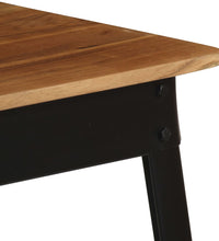 Esstisch Massivholz Akazie und Stahl 75x75x76 cm