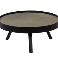 Couchtisch mit Tischplatte aus Beton 74x32 cm