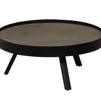 Couchtisch mit Tischplatte aus Beton 74x32 cm