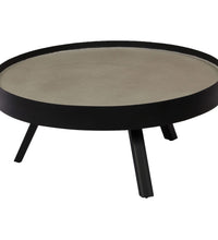 Couchtisch mit Tischplatte aus Beton 74x32 cm