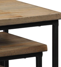 Beistelltisch-Set 3-tlg. Recyceltes Teak