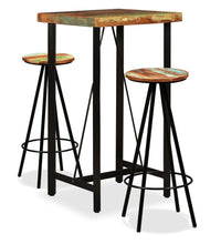 3-tlg. Bar-Set Altholz Massiv