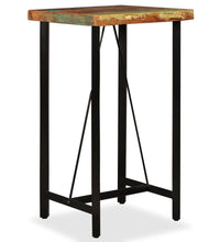 3-tlg. Bar-Set Altholz Massiv, Echtleder und Canvas