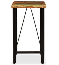 3-tlg. Bar-Set Altholz Massiv, Echtleder und Canvas