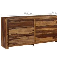 Schubladenschrank Massivholz Palisander 160×40×80 cm